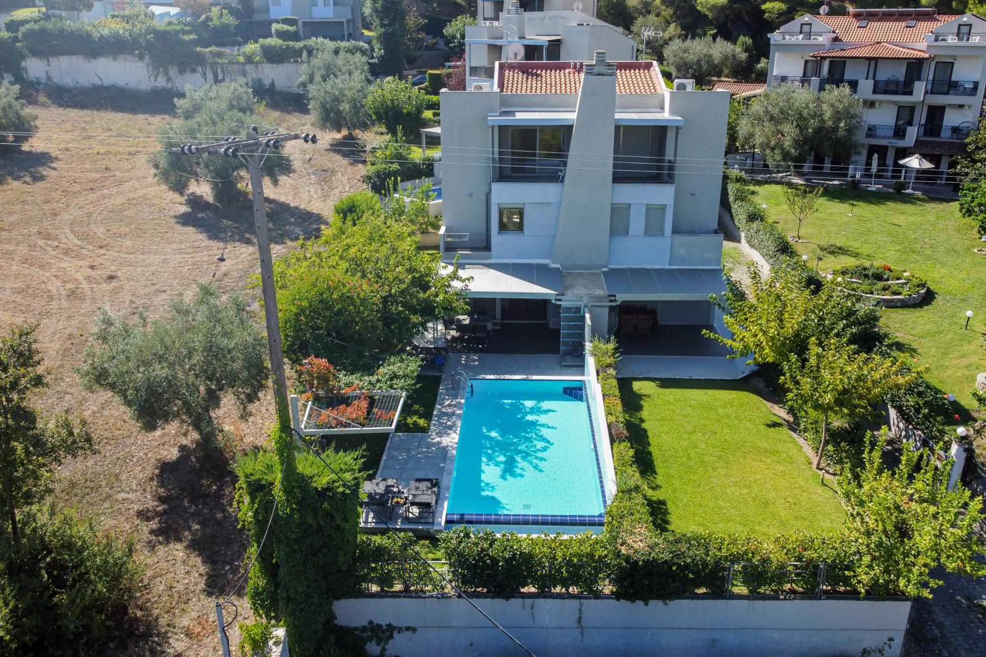 Deluxe Chrousso Pool Villa Paliouri Eksteriør billede